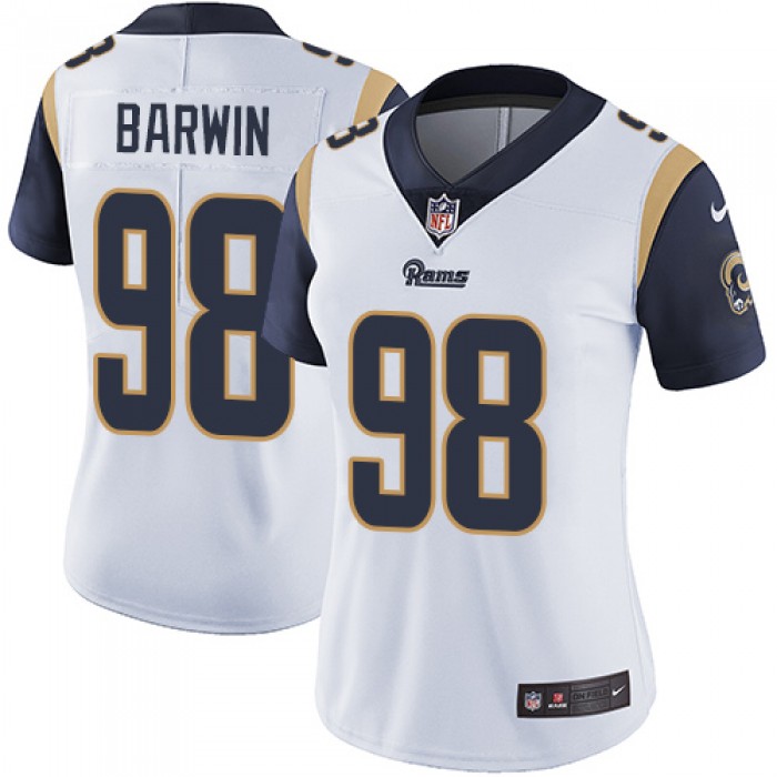 Women's Nike Rams #98 Connor Barwin White Stitched NFL Vapor Untouchable Limited Jersey