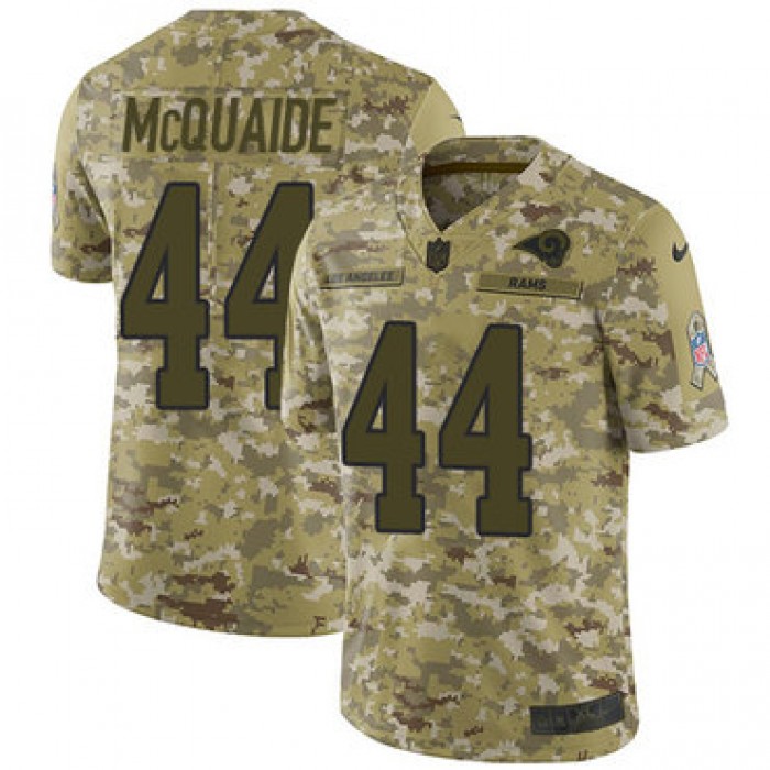 Nike Rams #44 Jacob McQuaide Camo Men's Stitched NFL Limited 2018 Salute To Service Jersey
