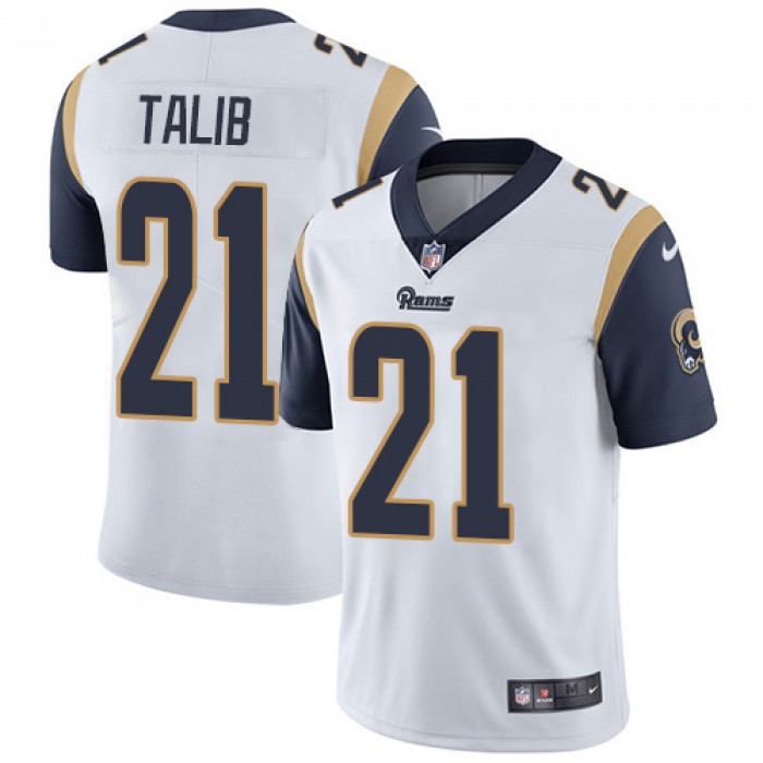 Nike Los Angeles Rams #21 Aqib Talib White Men's Stitched NFL Vapor Untouchable Limited Jersey