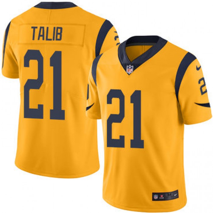 Nike Rams #21 Aqib Talib Gold Youth Stitched NFL Limited Rush Jersey