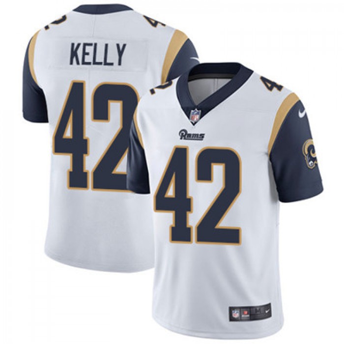 Nike Los Angeles Rams #42 John Kelly White Men's Stitched NFL Vapor Untouchable Limited Jersey