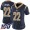 Nike Rams #22 Marcus Peters Navy Blue Team Color Women's Stitched NFL 100th Season Vapor Limited Jersey