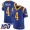 Nike Rams #4 Greg Zuerlein Royal Blue Alternate Men's Stitched NFL 100th Season Vapor Limited Jersey
