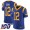 Nike Rams #12 Brandin Cooks Royal Blue Alternate Men's Stitched NFL 100th Season Vapor Limited Jersey