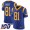 Nike Rams #81 Gerald Everett Royal Blue Alternate Men's Stitched NFL 100th Season Vapor Limited Jersey