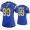 Women's Royal Los Angeles Rams #99 Aaron Donald 2020 Stitched Jersey