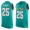 Men's Miami Dolphins #25 Xavien Howard Aqua Green Hot Pressing Player Name & Number Nike NFL Tank Top Jersey