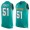 Men's Miami Dolphins #51 Mike Pouncey Aqua Green Hot Pressing Player Name & Number Nike NFL Tank Top Jersey