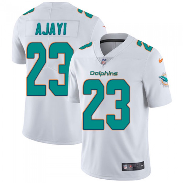 Nike Miami Dolphins #23 Jay Ajayi White Men's Stitched NFL Vapor Untouchable Limited Jersey
