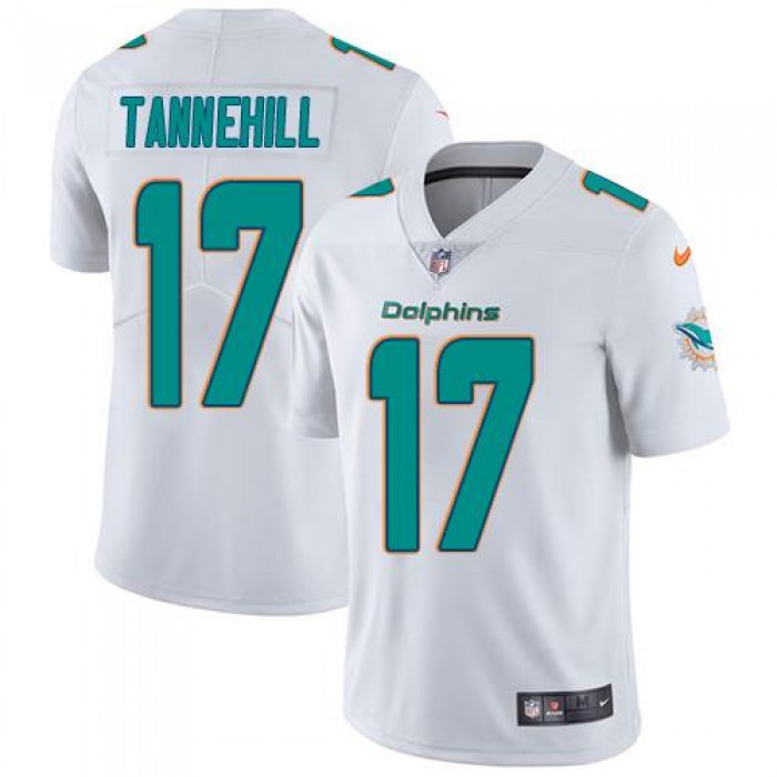Youth Nike Dolphins #17 Ryan Tannehill White Stitched NFL Vapor Untouchable Limited Jersey
