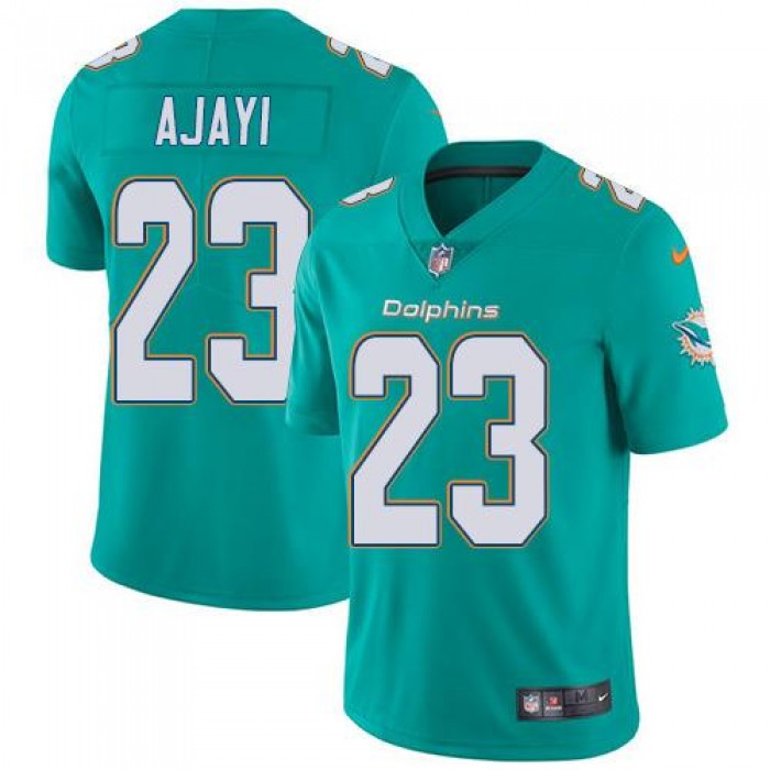 Youth Nike Dolphins #23 Jay Ajayi Aqua Green Team Color Stitched NFL Vapor Untouchable Limited Jersey