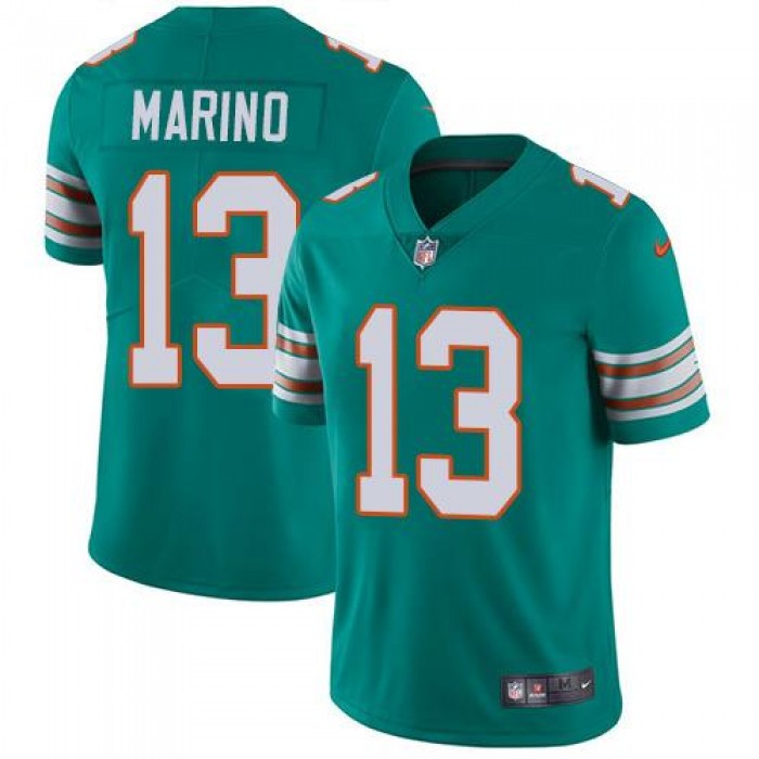 Youth Nike Dolphins #13 Dan Marino Aqua Green Alternate Stitched NFL Vapor Untouchable Limited Jersey