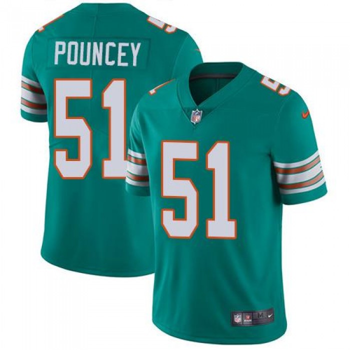 Youth Nike Dolphins #51 Mike Pouncey Aqua Green Alternate Stitched NFL Vapor Untouchable Limited Jersey