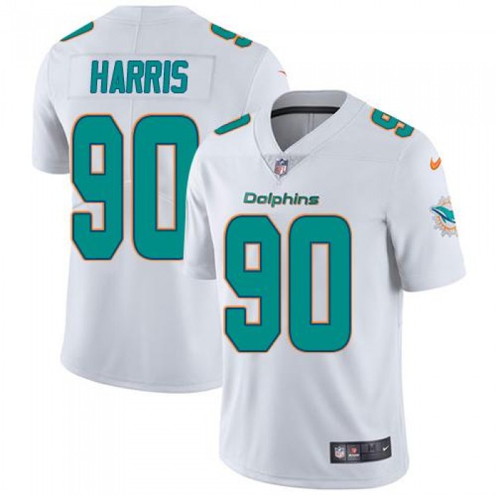 Youth Nike Dolphins #90 Charles Harris White Stitched NFL Vapor Untouchable Limited Jersey