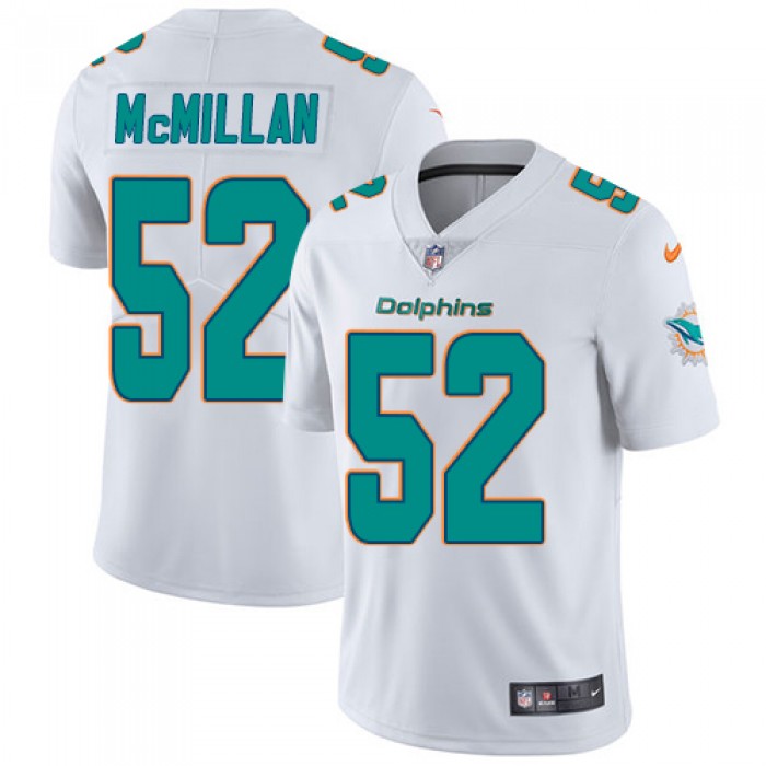 Youth Nike Dolphins #52 Raekwon McMillan White Stitched NFL Vapor Untouchable Limited Jersey