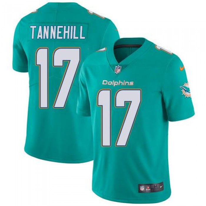 Youth Nike Dolphins #17 Ryan Tannehill Aqua Green Team Color Stitched NFL Vapor Untouchable Limited Jersey