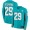 Nike Dolphins #29 Minkah Fitzpatrick Aqua Green Team Color Men's Stitched NFL Limited Therma Long Sleeve Jersey
