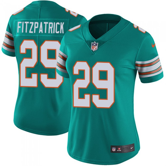 Nike Dolphins #29 Minkah Fitzpatrick Aqua Green Alternate Women's Stitched NFL Vapor Untouchable Limited Jersey