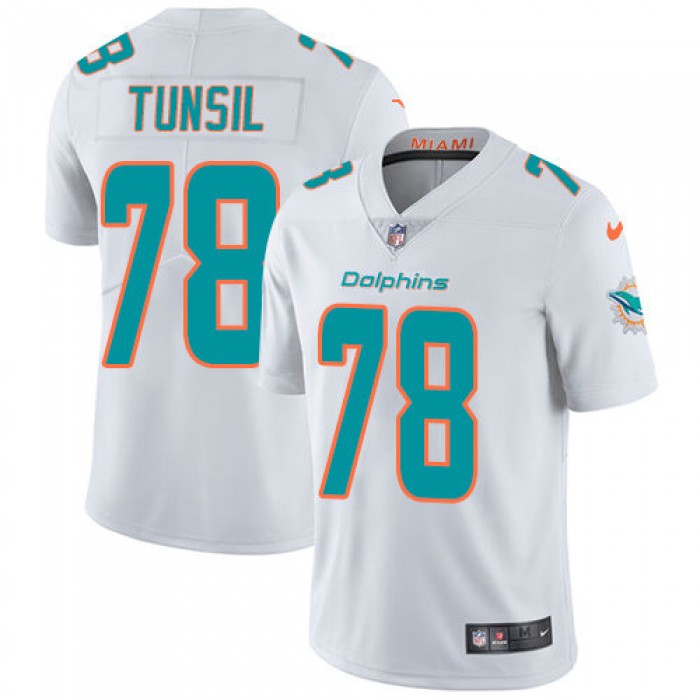Youth Nike Dolphins 78 Laremy Tunsil White Stitched NFL Vapor Untouchable Limited Jersey