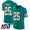 Youth Dolphins #25 Xavien Howard Aqua Green Alternate Stitched Football 100th Season Vapor Limited Jersey