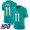 Nike Dolphins #11 DeVante Parker Aqua Green Team Color Men's Stitched NFL 100th Season Vapor Limited Jersey