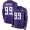 Nike Vikings 99 Danielle Hunter Purple Team Color Men's Stitched NFL Limited Therma Long Sleeve Jersey