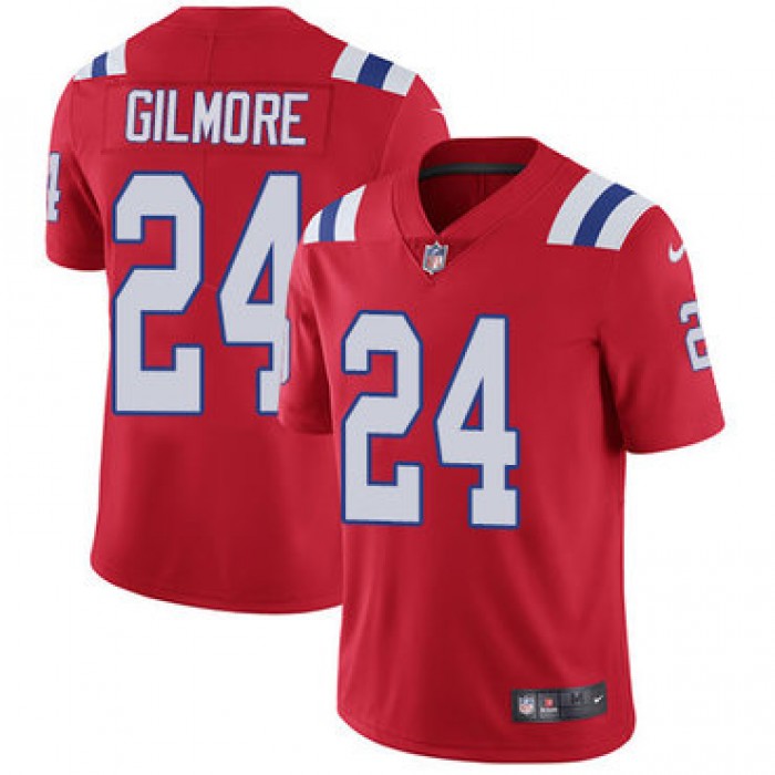 Nike New England Patriots #24 Stephon Gilmore Red Alternate Men's Stitched NFL Vapor Untouchable Limited Jersey