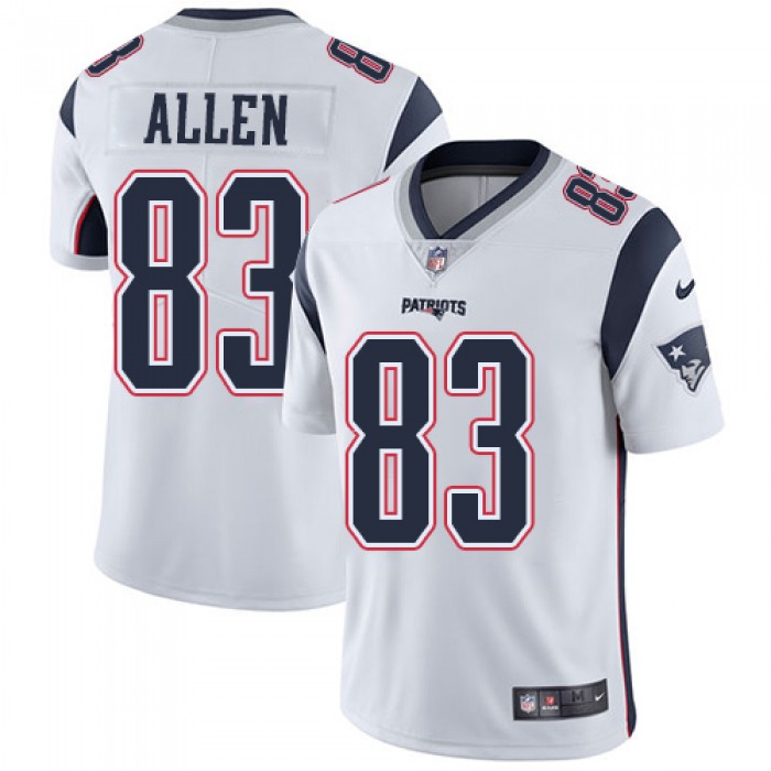 Nike New England Patriots #83 Dwayne Allen White Men's Stitched NFL Vapor Untouchable Limited Jersey