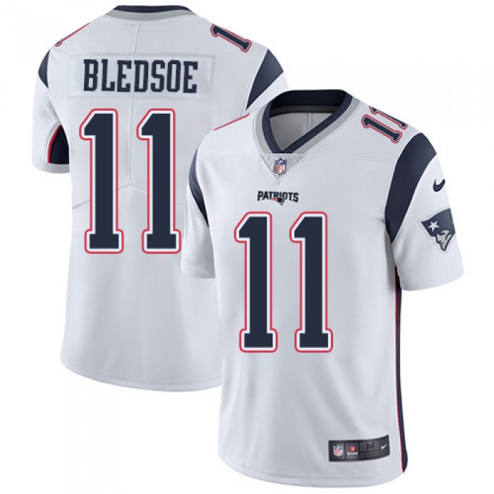 Nike New England Patriots #11 Drew Bledsoe White Men's Stitched NFL Vapor Untouchable Limited Jersey