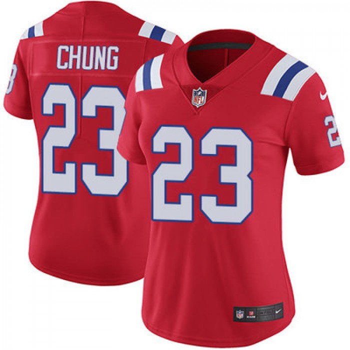 Women's Nike Patriots #23 Patrick Chung Red Alternate Stitched NFL Vapor Untouchable Limited Jersey