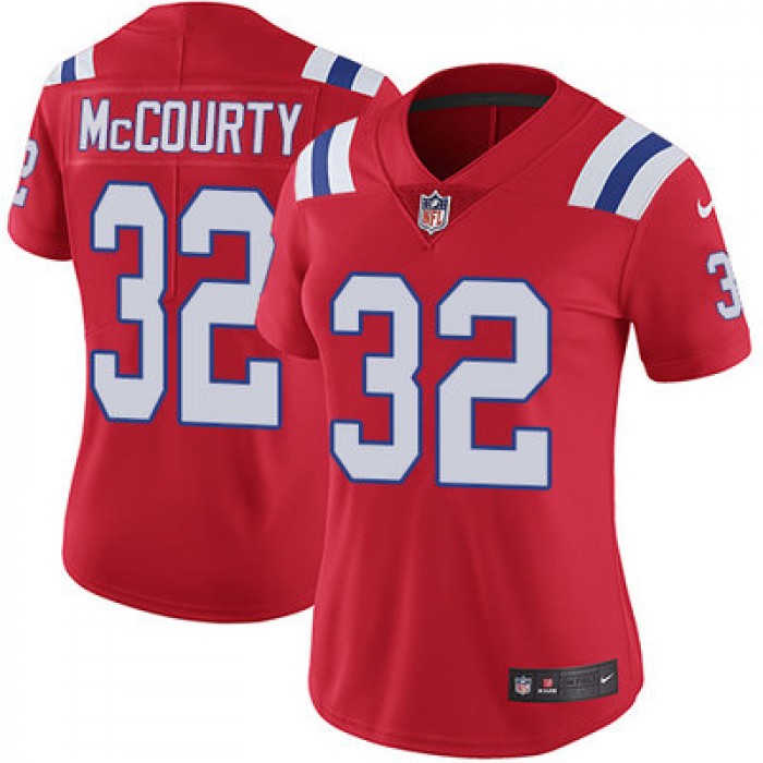 Women's Nike Patriots #32 Devin McCourty Red Alternate Stitched NFL Vapor Untouchable Limited Jersey