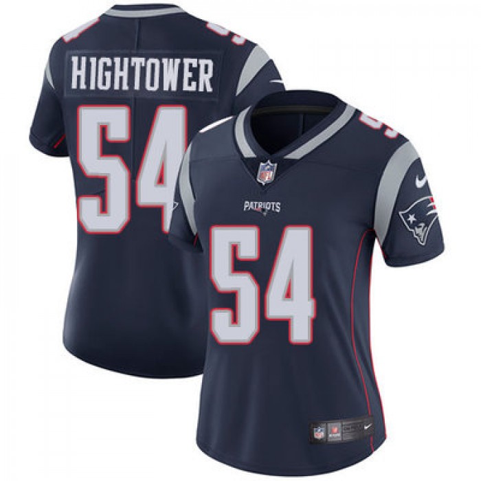 Women's Nike Patriots #54 Dont'a Hightower Navy Blue Team Color Stitched NFL Vapor Untouchable Limited Jersey