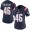 Women's Nike New England Patriots #46 James Develin Navy Blue Stitched NFL Limited Rush Jersey