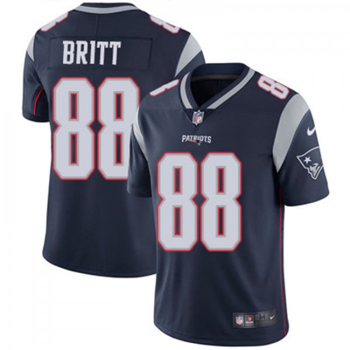 Nike New England Patriots #88 Kenny Britt Navy Blue Team Color Men's Stitched NFL Vapor Untouchable Limited Jersey
