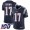 Nike Patriots #17 Antonio Brown Navy Blue Team Color Men's Stitched NFL 100th Season Vapor Limited Jersey