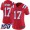 Nike Patriots #17 Antonio Brown Red Alternate Women's Stitched NFL 100th Season Vapor Limited Jersey