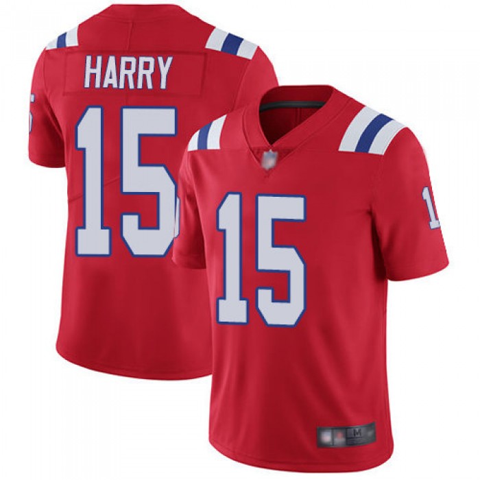 Nike Patriots #15 N'Keal Harry Red Alternate Men's Stitched NFL Vapor Untouchable Limited Jersey