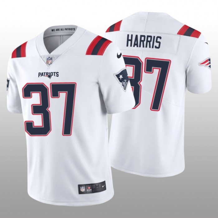 Men's New England Patriots #37 Damien Harris White 2020 Vapor Limited Jersey