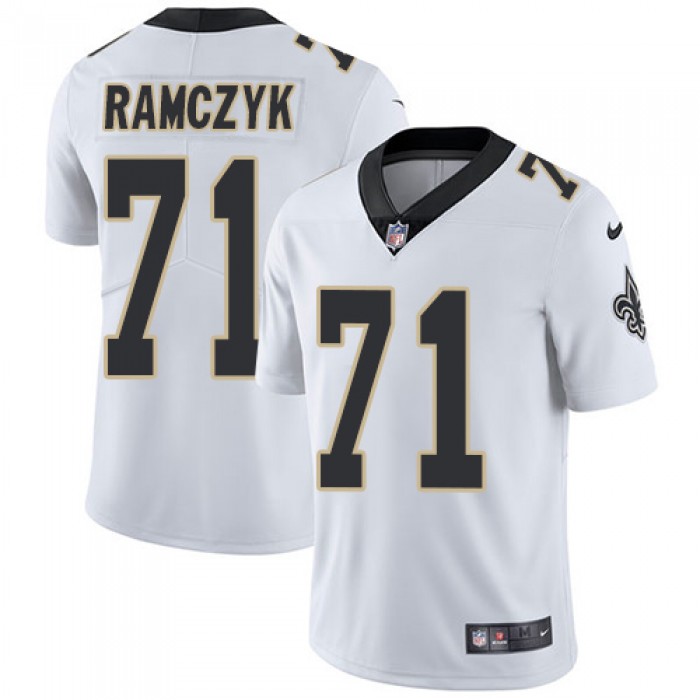 Nike New Orleans Saints #71 Ryan Ramczyk White Men's Stitched NFL Vapor Untouchable Limited Jersey
