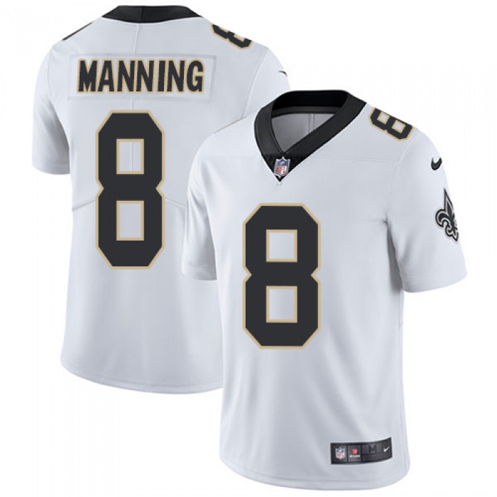Nike New Orleans Saints #8 Archie Manning White Men's Stitched NFL Vapor Untouchable Limited Jersey