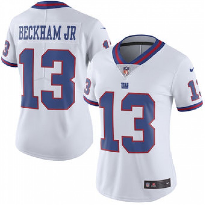 Odell Beckham Jr New York Giants Nike Women's Color Rush Limited White Jersey
