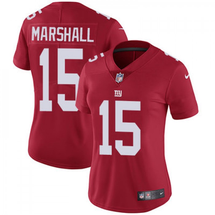 Women's Nike Giants #15 Brandon Marshall Red Alternate Stitched NFL Vapor Untouchable Limited Jersey