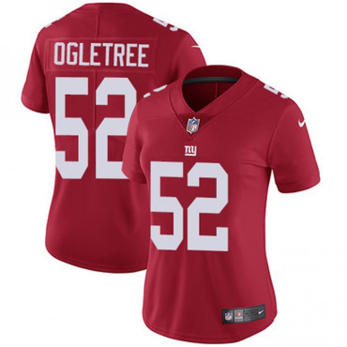 Nike Giants #52 Alec Ogletree Red Alternate Women's Stitched NFL Vapor Untouchable Limited Jersey