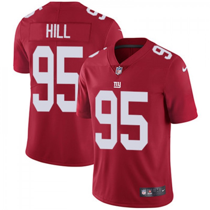 Nike New York Giants #95 B.J. Hill Red Alternate Men's Stitched NFL Vapor Untouchable Limited Jersey
