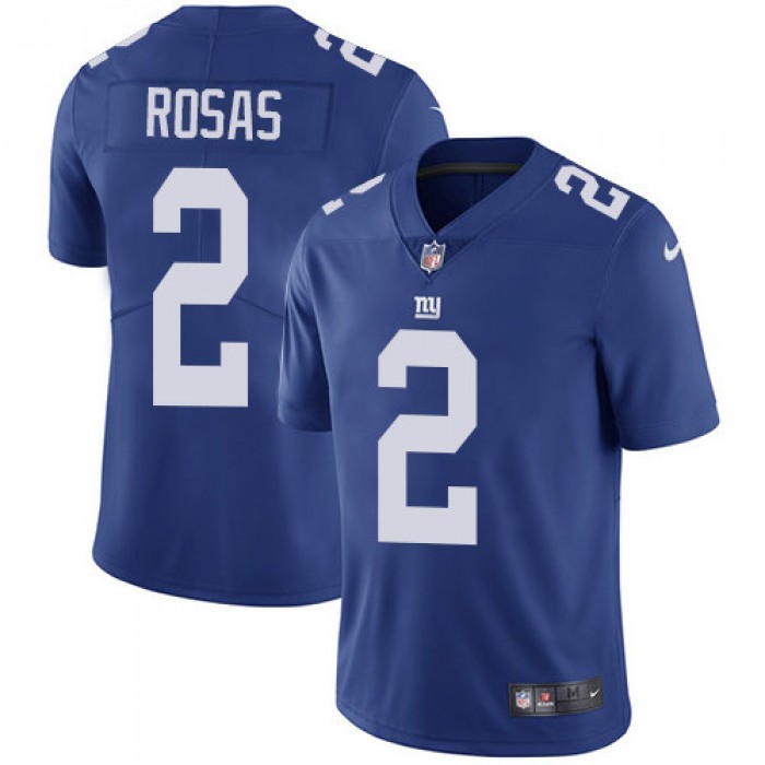 Nike Giants #2 Aldrick Rosas Royal Blue Team Color Men's Stitched NFL Vapor Untouchable Limited Jersey
