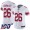 Nike Giants #26 Saquon Barkley White Women's Stitched NFL 100th Season Vapor Limited Jersey
