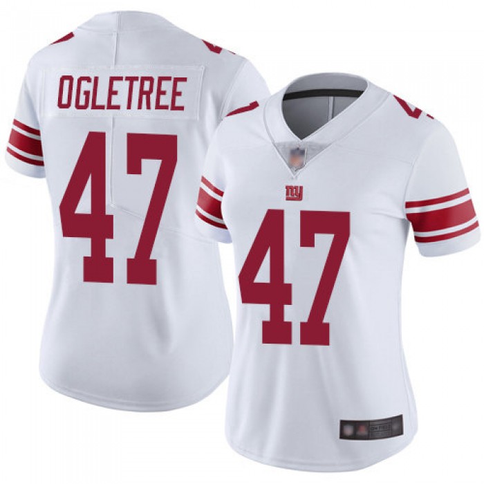 Nike Giants #47 Alec Ogletree White Women's Stitched NFL Vapor Untouchable Limited Jersey