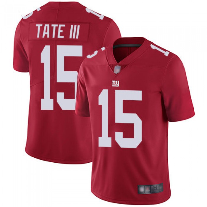 Giants #15 Golden Tate III Red Alternate Men's Stitched Football Vapor Untouchable Limited Jersey