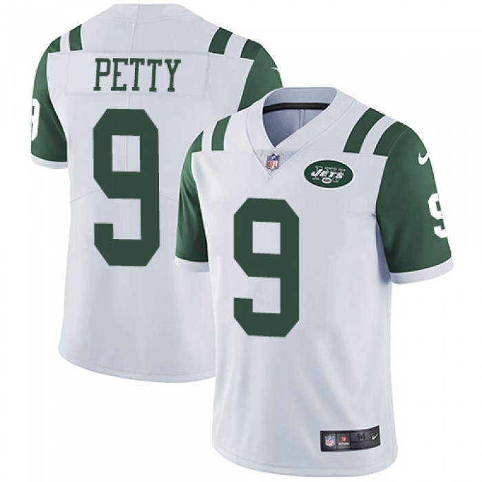 Nike New York Jets #9 Bryce Petty White Men's Stitched NFL Vapor Untouchable Limited Jersey