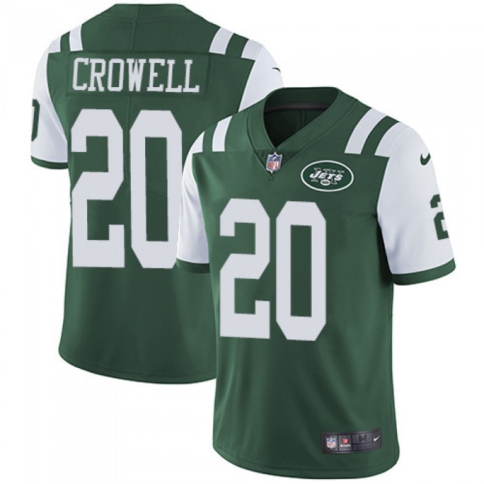 Nike New York Jets #20 Isaiah Crowell Green Team Color Men's Stitched NFL Vapor Untouchable Limited Jersey